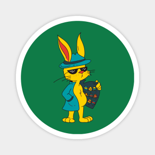 Shady Easter Bunny Magnet